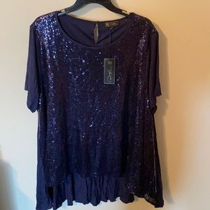 Diane Gilman Sequin Top